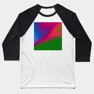 blue pink green abstract texture Baseball T-Shirt